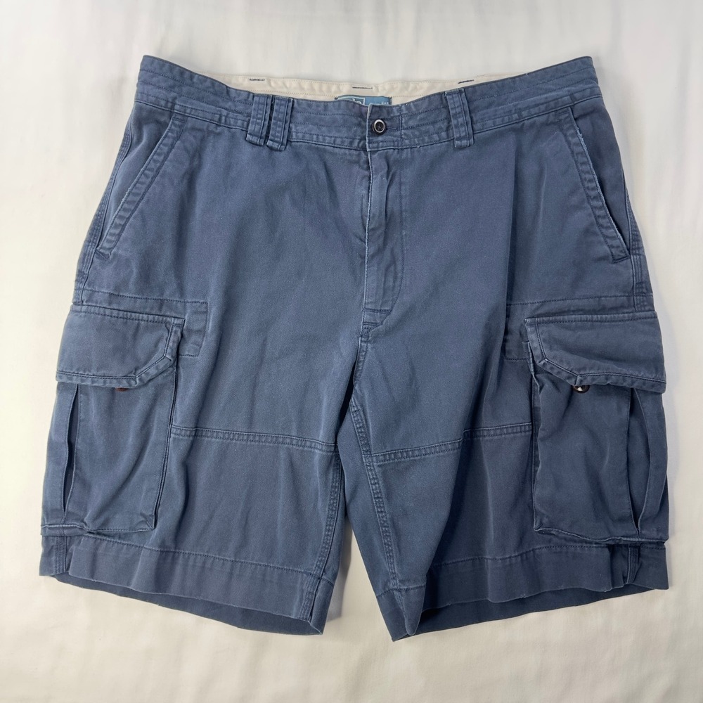 Polo Ralph Lauren‎ Shorts Mens 40 Navy Gellar Fatigue Cargo Chino Heavy Pockets